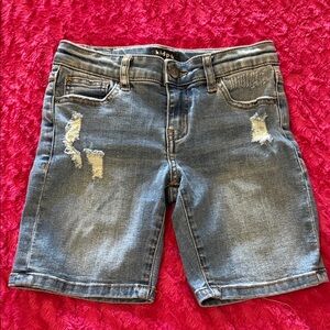 Kidpik Blue Distressed Jean Denim Shorts